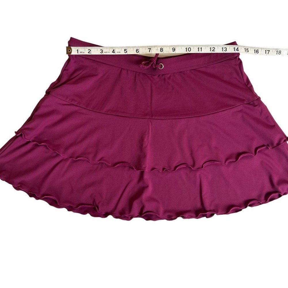 Athleta Woman size Small Ruffle Tiered Tennis Skirt UNLINED Coquette Tenniscore - Picture 3 of 8